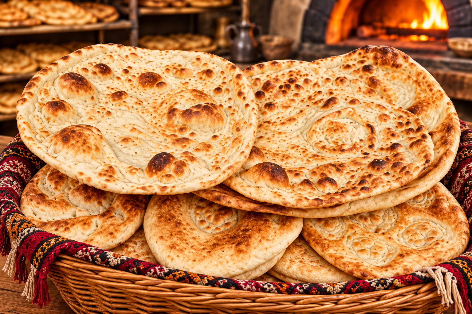 Tandoori Round Naan (Traditional Afghan Bread)